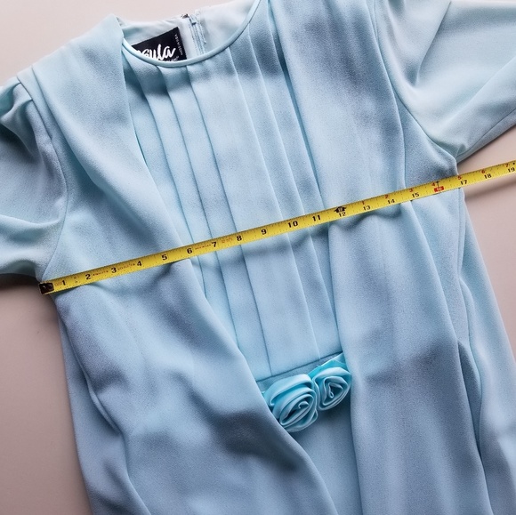 Ursula of Switzerland Women's Blue Dress, Sz 12 P - Picture 5 of 10